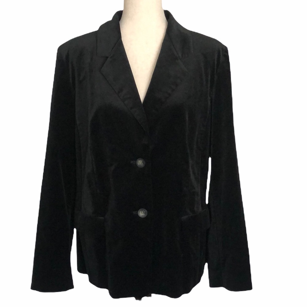 Marina Sport by Marina Rinaldi Italian Black Blazer Jacket